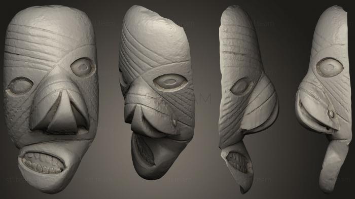 Маски Inuit wooden mask